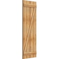 thumbnail image 2 of 21 1/2"W X 63"H Timbercraft Four 5 3/8" Boards Joined Board-N-Batten Shutters W/Z-Bar, Rough Sawn Western Red Cedar (Per Pair), 2 of 13