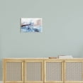 thumbnail image 2 of Abstract Crashing Ocean Waves Coastal Painting Unframed Art Print Wall Art, 2 of 6