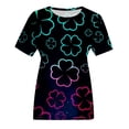 thumbnail image 4 of QIPOPIQ T-Shirts à Manches Courtes pour Femmes Col Rond St. Patrick's Day T-Shirts Vert Trèfle T-Shirt St Patricks Day T-Shirts Imprimés Tuniques Hauts T-Shirts Graphiques Offres, 4 of 6