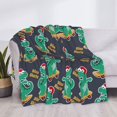 thumbnail image 4 of Throw Blanket for Couch, skate cute Dinosaur Super Soft Fuzzy Comfy Warm Throw Blanket, Cuteness Lightweight Cozy Plush Flannel Blanket & Throws for Sofa and Bed All Season, 4 of 5