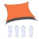 thumbnail image 5 of Toldo de Vela de sombra rectangular 6.5 x 9 90% de protección 160 naranja Kusrkot Sun Shade Sail, 5 of 5