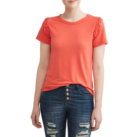 Juniors Short Sleeve Rash Guard - Juniors' Lace Up Short Sleeve Crew Neck T-Shirt