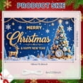 thumbnail image 2 of Decorated Tree Merry Christmas Reindeer Banner Snowflakes for Holiday Party Celebration Winter Decoration, 2 of 9