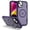 Dark Purple, variant on for iPhone 14 Plus Case with Stand, Compatible with MagSafe, Rugged Shockproof Military-Grade Drop Protection, Built-in Metal Camera Stand, Magnetic Phone Case for iPhone 14 Plus,Blue