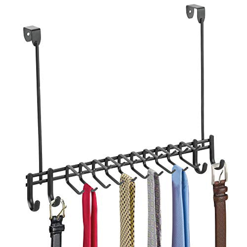 Random Colors 28 Loop Scarf Hanger Holder Closet Door Organizer Tie Belt Rack