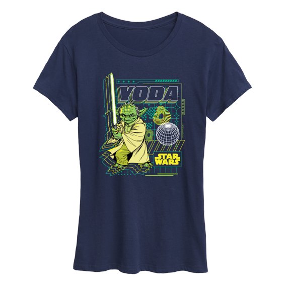 Star Wars - Digital Yoda - Women's Short Sleeve Classic Fit Tee