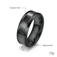 thumbnail image 5 of Black Gold Plated 8mm Tungsten Carbide Mens Ring Men Wedding Band Man Ring, 5 of 5