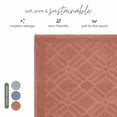 thumbnail image 2 of Martex Restore Geometric Cotton Bath Rug, 20" x 32", Clay, 2 of 7