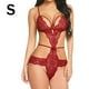 thumbnail image 1 of Conjunto de ropa interior sexy para mujer Sujetador de lencería hueca de encaje Tanga Ropa de dormir, S Guardurnaity XX000082-01, 1 of 7