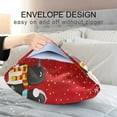 thumbnail image 5 of GZHJMY Christmas Penguin Snowflake Satin Pillowcase for Hair and Skin Silk Pillowcase, Queen Size(20x30 inches) - Slip Cooling Satin Pillow Covers with Envelope Closure,Christmas Decoration, 5 of 7