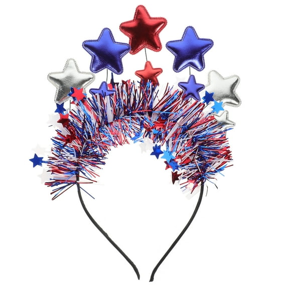 Raindrops Festival Hair Band 4th Of July Headband Carnival Hair Decoration Patriotic Headpiece