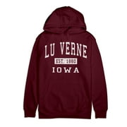 Lu Verne Iowa Classic Established Premium Cotton Hoodie