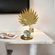 thumbnail image 5 of Escritorios de Oficina en el Hogar Ginkgo Crystal Ball Base Art Gold Carving Leaf Form Sculpture Ornament, Adecuado para el Hogar, la Oficina, el Escritorio, la Estantería, Etc., 5 of 6