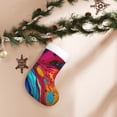 thumbnail image 7 of Yiaed Colorful Abstract Swirls Print Christmas Stockings, Christmas Stockings Hanging Ornaments, Christmas Stockings for Family Christmas Holiday Decorations, 7 of 7