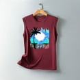 thumbnail image 5 of TDYHUAO Beach Tank Tops for Women Girls Trip Shirts Sunshine Coconut Palm Graphic Tee Summer Vacation Sleeveless Tops Vest, 5 of 5