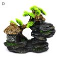 thumbnail image 2 of Flmtop Resin Simulation Mountain Rockery Aquarium Ornament Fish Tank Landscape Crafts, 2 of 9