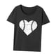 thumbnail image 4 of Camiseta para mujer con cuello redondo, camisetas transpirables de verano para uso diario y desplazamientos L, 4 of 8