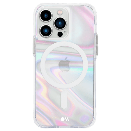 UPC 840171706444 product image for Case-Mate Soap Bubble Apple iPhone 13 Pro MagSafe Compatible Case - Iridescent | upcitemdb.com