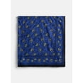 thumbnail image 2 of Scenario Women's Printed Square Scarf, Blue, 2 of 3