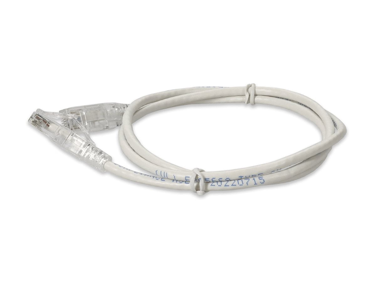 Addon ADD-10FSLCAT6A-WE 10ft White Cat 6a Slim Pvc Ethernet Cable Snagless Clear-claw Rj-45 M/m