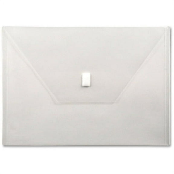Lion Hook and Loop Closure Poly Envelopes A4 - 8 17/64" x 11 11/16" Sheet Size - Poly - Clear - Recycled - 1 Each