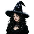 thumbnail image 4 of LILIYA Halloween Hat for Women Adult Butterfly Mesh Hat Large Ruched Hats Party Cos Pointed Cap, 4 of 4