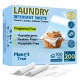 thumbnail image 1 of Láminas de detergente para ropa Planet True, 100 hojas, sin fragancia, 1 of 9