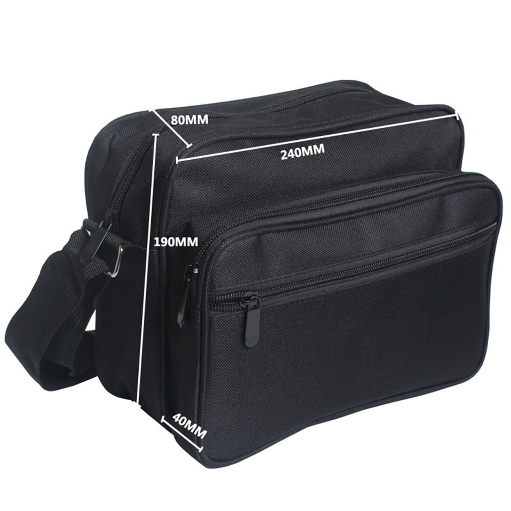 Oxford Canvas Chisel Tool Bag Multi-Functional Electrician Toolkit Shoulder Bag Black Smile Home