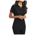 thumbnail image 4 of Yellow Rooster Womens Short Sleeve Dimension Polo Black XS, 4 of 4