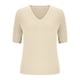thumbnail image 3 of Camisas de Manga Larga Casual de las Mujeres Color Sólido Nuevo Cuello en V Tira Suelta Cepillada Camisa de Manga Corta, 3 of 6