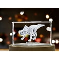 thumbnail image 3 of Protoceratops Dinosaur 3D Engraved Crystal 3D Engraved Crystal Keepsake/Gift/Decor/Collectible/Souvenir, 3 of 6