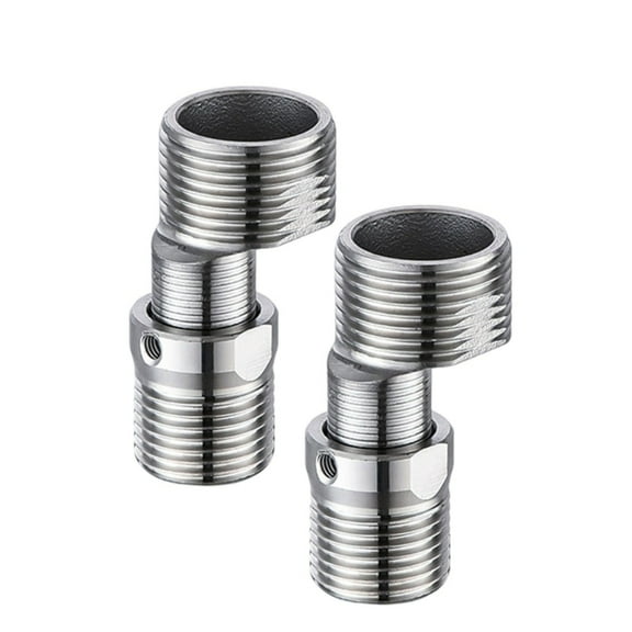 Adjustable Stainless Steels Wall Mounted Shower Faucet Adapters Quick Installation