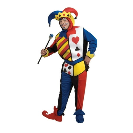 Playing Card Joker Jester Deluxe Costume Adult
