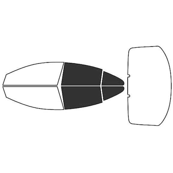 Avery Dennison NR Nano Ceramic IR Window Tint Kit Compatible with Volkswagen CC 2010-2017 - Back