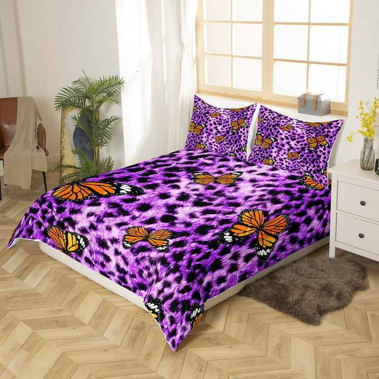 Purple Animal Print Bedding