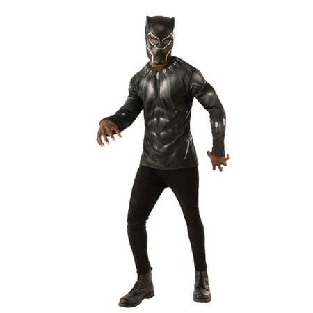 Rubie's Men's Black Panther Costume Top Set, Multi, Large
