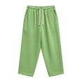 thumbnail image 5 of HOOMEUMY Mens Crinkled Gauze Pants Drawstring Elastic Waist Casual Summer Trousers Light Breathable For Beach Vacation Daily Wear, 5 of 8