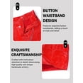 thumbnail image 5 of Aivtalk Womens Hot Short Pants PU Leather Booty Shorts Shiny Metallic Bottoms High Waisted Straight Leg Boyshort Panties Casual Streetwear Red XL, 5 of 7