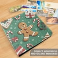 thumbnail image 4 of FORMRS 3 Ring Photo Album 4"x6" Self Adhesive Large Capacity PU Leather Cover, Christmas Gingerbread, 4 of 8