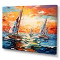 thumbnail image 2 of Designart "Sailboat Seascape Euphony II" Sailing Boat Wall Decor, 2 of 5