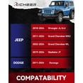 thumbnail image 3 of Espaciadores de rueda centrados en cubos Richeer 5X5 para Wrangler Jl/Jlu 2018-2022 2011-2022 Grand Cherokee Wk2 2019-2022 Gladiator Jt Durango Espaciador de rueda forjado de 1,5 pulgadas, 5 x 127 mm,, 3 of 7