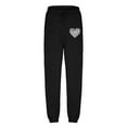 thumbnail image 4 of Womens Comfy Cinched Bottom Sweatpants with Pockets Elastic High Waist Drawstring Joggers Sweat Pants Loose Fit, 4 of 5