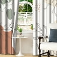 thumbnail image 5 of Lfeey Boho Geometric Beige Blackout Sun Modern Print Blackout Curtains for Living Room Bedroom, 42x108 inch, 2 Panels, 5 of 6