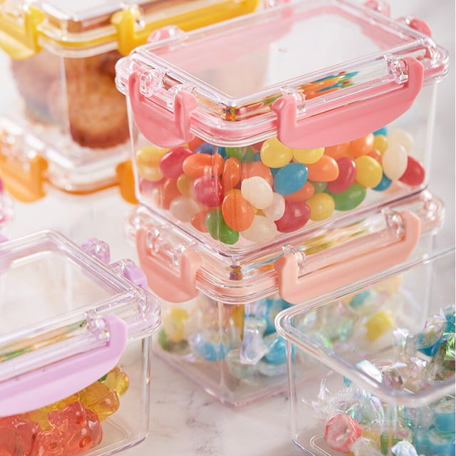 Xingzhi Girls' INS Sealed Storage Transparent Mini Storage Box Salad Snacks Fruit Preservation Box Desktop Storage and Organization