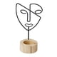 thumbnail image 3 of Portavelas Tealight, estatua de cara , figuritas, portavelas, esculturas artísticas, decoración, candelabros para sala de estar, vacaciones, 3 of 9