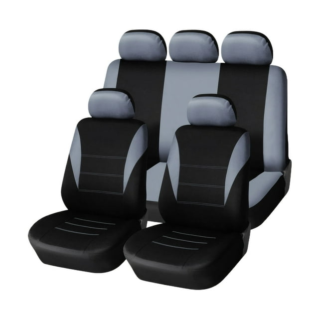 Wweixi Dustproof Seat Covers For Cars With Washable Protectors Elastic Straps And Hooks For Easy Fitting Gray