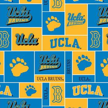 University Of California Los Angeles Ucla Fleece Fabric Super Soft Collegiate Classic Geometric Design Sold By The Yard Walmart Com Walmart Com