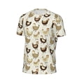 thumbnail image 6 of Wukai Funny Chicken Print Men's Short-Sleeved Mesh T-Shirt,Quick-Dry Short Sleeve Workout T-Shirt-5X-Large, 6 of 8