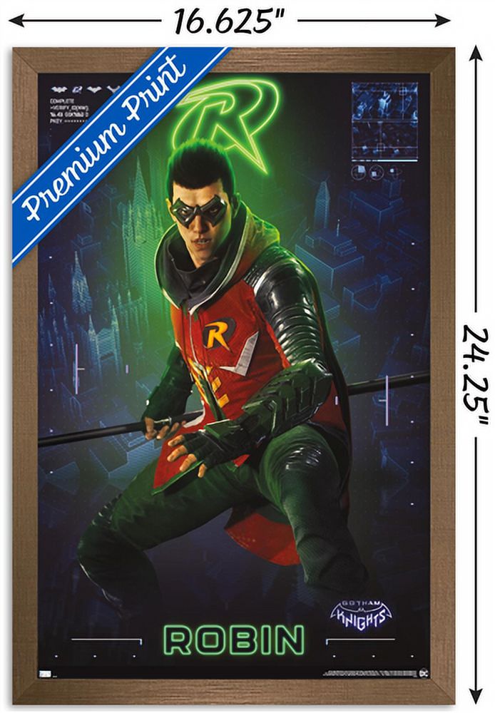 DC Comics Gotham Knights - Robin Wall Poster, 14.725" x 22.375" Framed