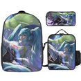 thumbnail image 1 of Hatsune Miku Backpack Study Smart System Organized Bookbag with Brain Food Lunch Kit, 1 of 5